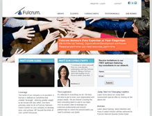 Tablet Screenshot of fulcrumnetwork.com